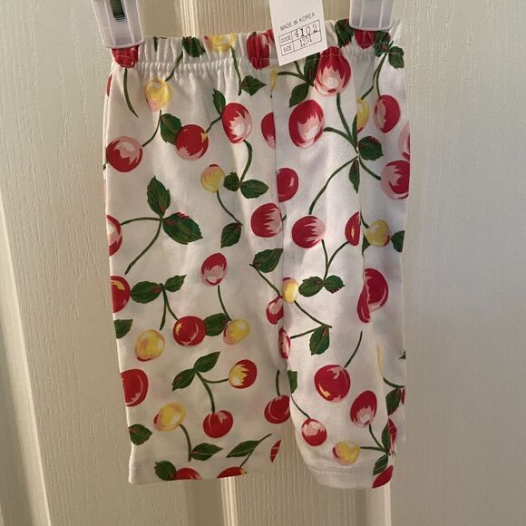 Agabang Cherry 2 Piece Ruffle Top and Pants Set Baby Girls Size 12 Months NWT - Picture 8 of 8